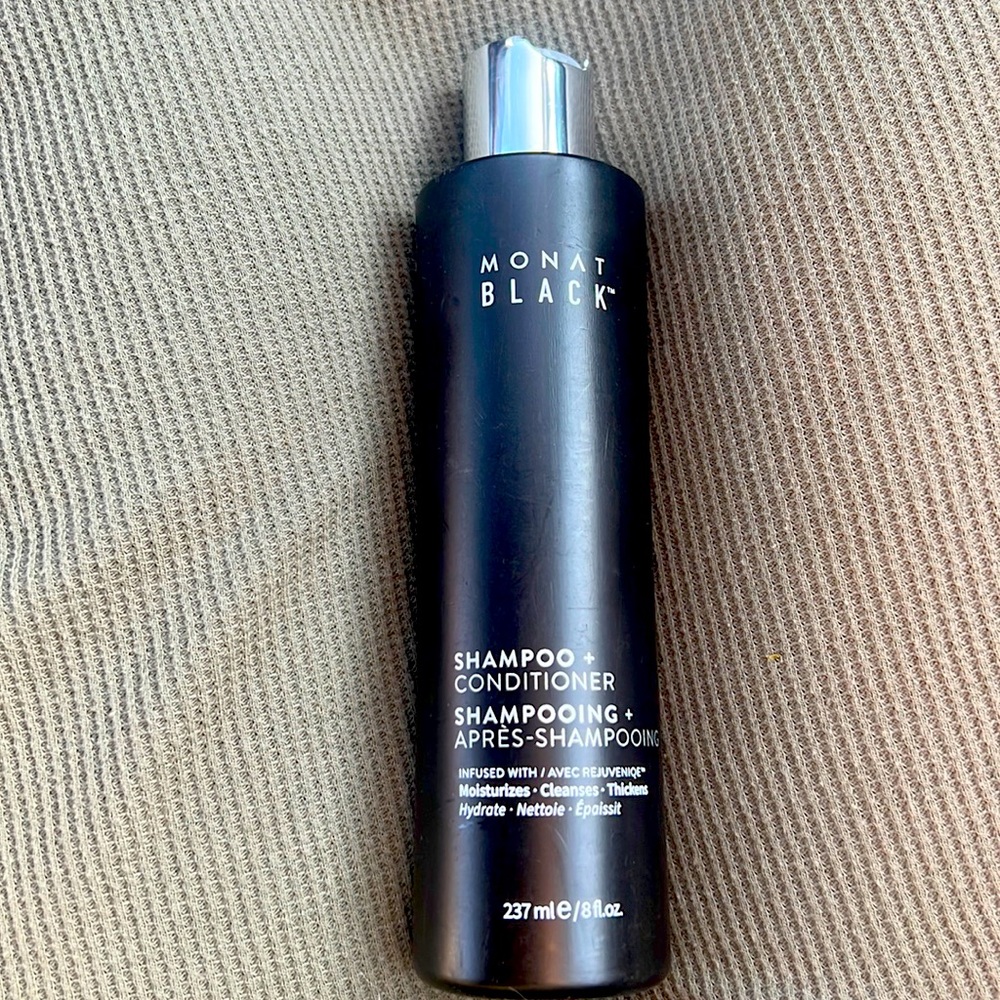 MONAT BLACK 8 Oz. Shampoo + Conditioner • moisturizes • cleanses • thickens NEW